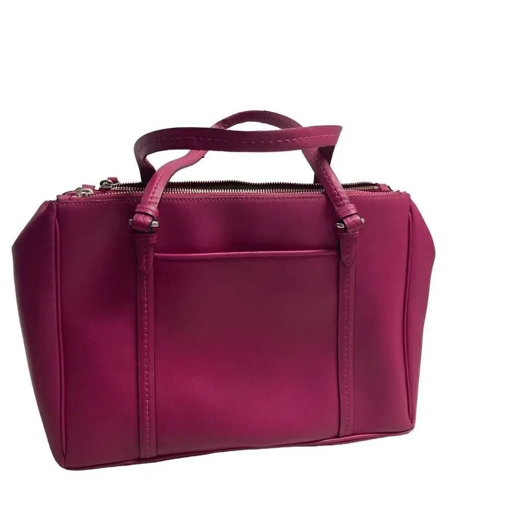 COACH Women’s Peyton Saffinao Dark Pink Handbag Tote Shoulder Bag Size 13X5X9.5 - Picture 2 of 12